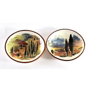 Williams Sonoma Portugal Berry Dessert Bowls Pair Of 2 Countryside Tuscan 5.5x5